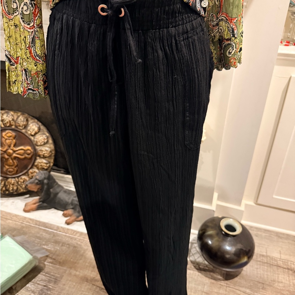Soho Black Wide Leg Pants